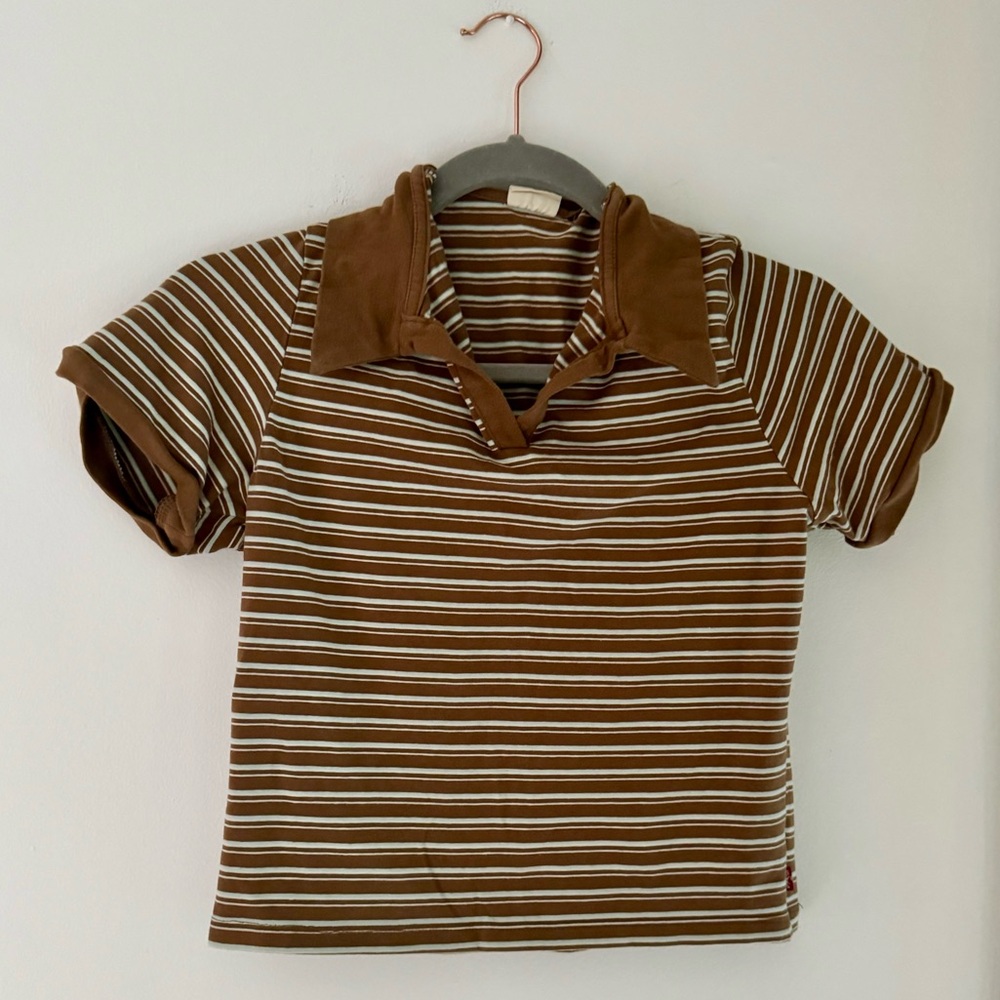 Striped Levi’s Collared Polo Shirt